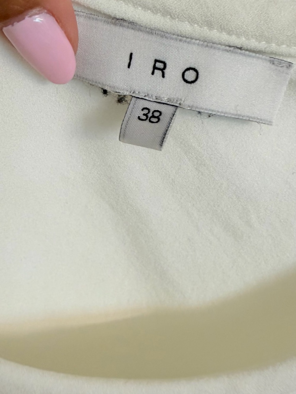 IRO Cream Long-Sleeve Round-Neck Dress - Picture 7 of 7